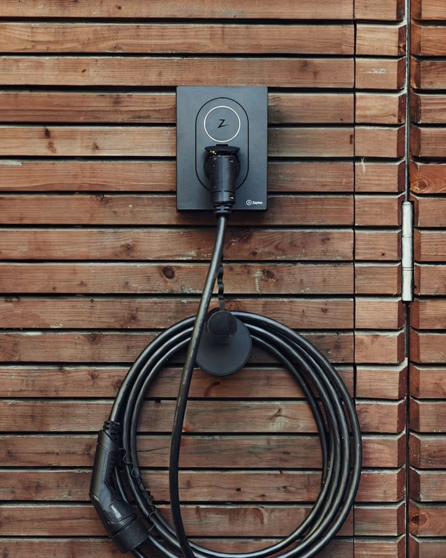 Wall-mounted EV charger